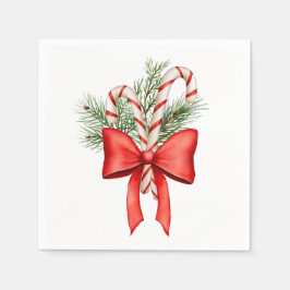 Jul Candy cane Winter Cocktail Napkin Pappersservett