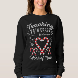 Jul Candy cane Work Heart 11:e Grad T Shirt