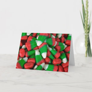 Jul candy corn helgkort
