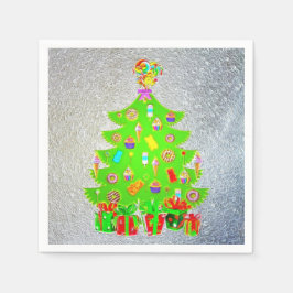 Jul Candy Träd Pappersservett