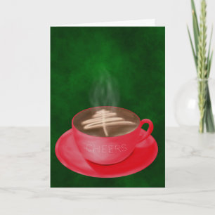 Jul Cappuccino Art Kort