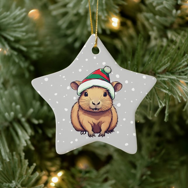 Jul Capybara Julgransprydnad Keramik (Träd)