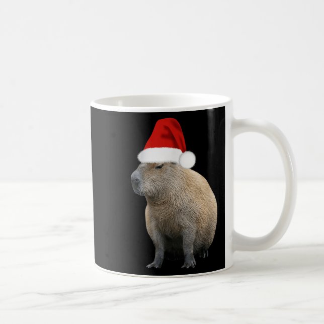Jul Capybara Santa Hat Kaffemugg (Höger)