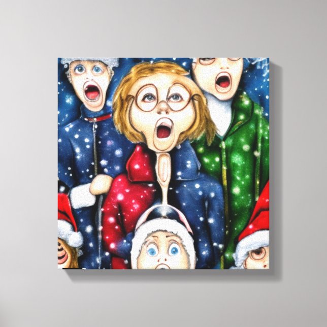 Jul Caroling Canvastryck (Framsida)
