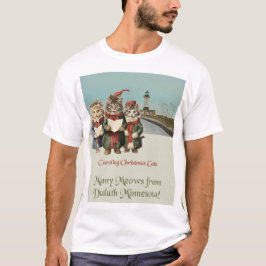 Jul Caroling Cats Duluth Minnesota T Shirt