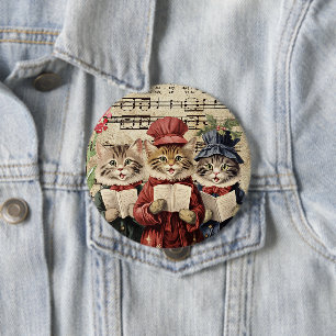 Jul Caroling Cats Knapp