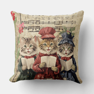 Jul Caroling Cats Kudde
