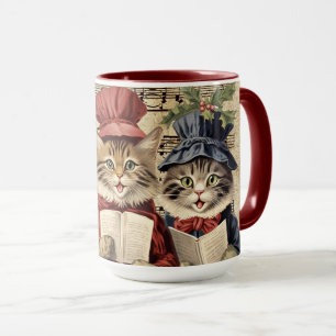 Jul Caroling Cats Mugg