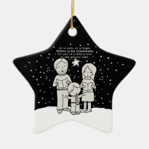 Jul Caroling Julgransprydnad Keramik