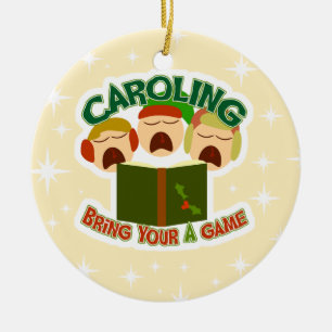 Jul Caroling Julgransprydnad Keramik