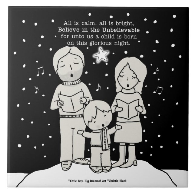 Jul Caroling Kakelplatta (Framsidan)