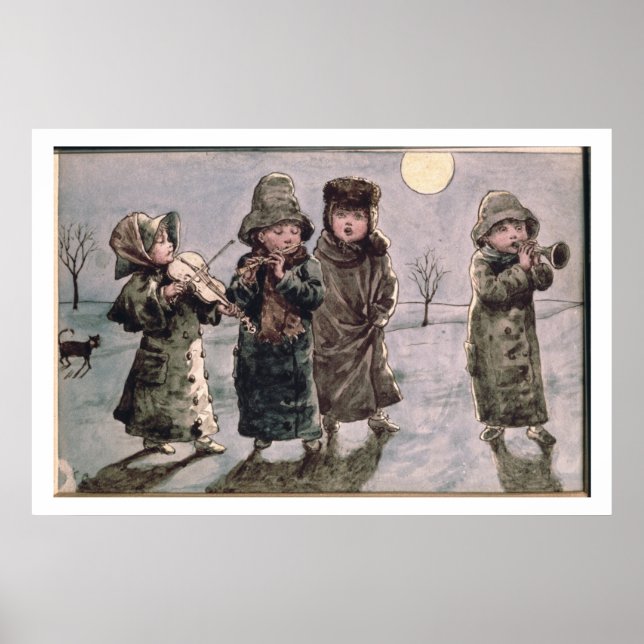 Jul Caroling (papper) Poster (Framsidan)