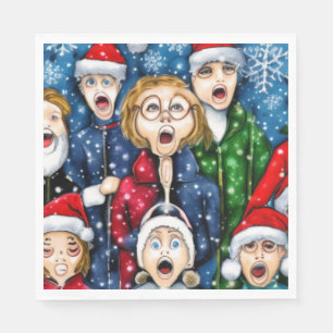 Jul Caroling Pappersservett
