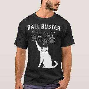 Jul Cat Boll Buster Julafton Ornaments Funny T Shirt