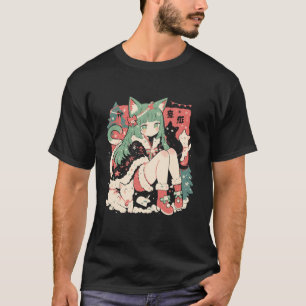Jul Cat Girl Anime Waifu Kawaii Japan Holida T Shirt