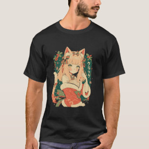 Jul Cat Girl Anime Waifu Kawaii Japan Holida T Shirt