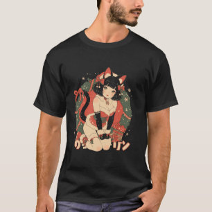 Jul Cat Girl Anime Waifu Kawaii Japan Holida T Shirt