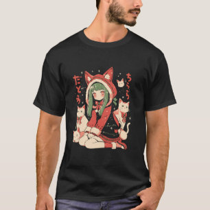 Jul Cat Girl Anime Waifu Kawaii Japan Holida T Shirt