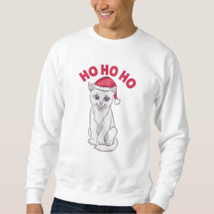 Jul Cat Ho Ho Ho Ho Lång Ärmad Tröja