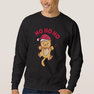 Jul Cat Ho Ho Ho Ho Lång Ärmad Tröja