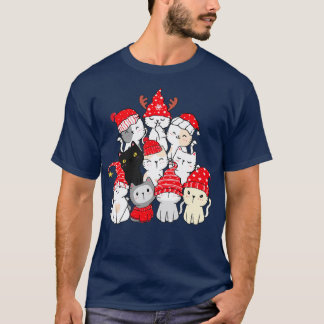 Jul Cat Julgran jul T Shirt