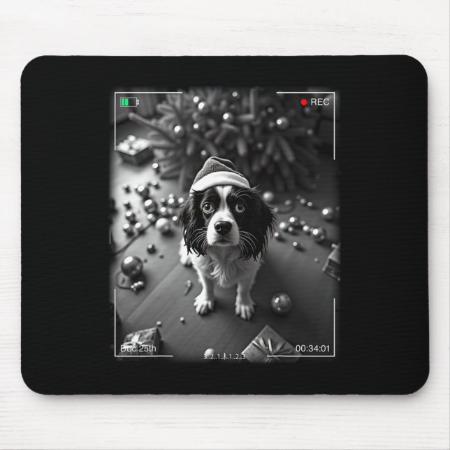 Jul Cavalier King Charles Spaniel Fångad På  Musmatta (Framsidan)