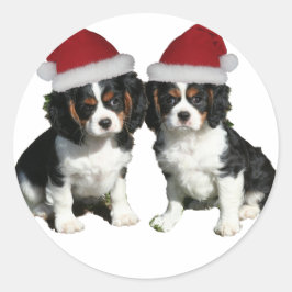 Jul Cavaliers Runt Klistermärke