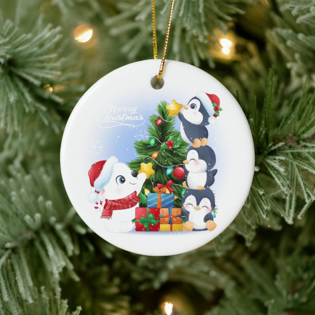 jul Ceramic Ornament (Träd)