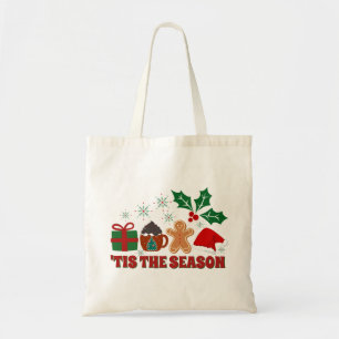 Jul Cheer-Festive Helgdag Tote Tygkasse