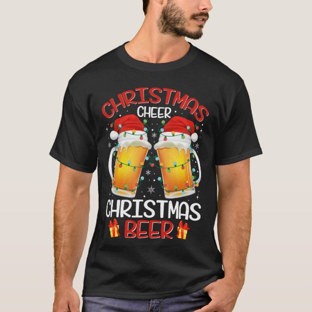 Jul Cheer Jul Beer T Shirt (Framsida)