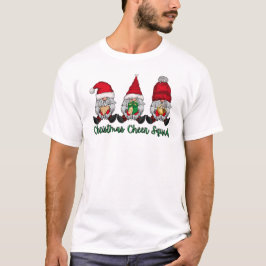 Jul Cheer Squad gnomes cookie presentcoca röd T Shirt