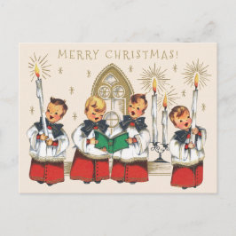 Jul Cheerful choirboys sjunger sång CC1179 Vykort