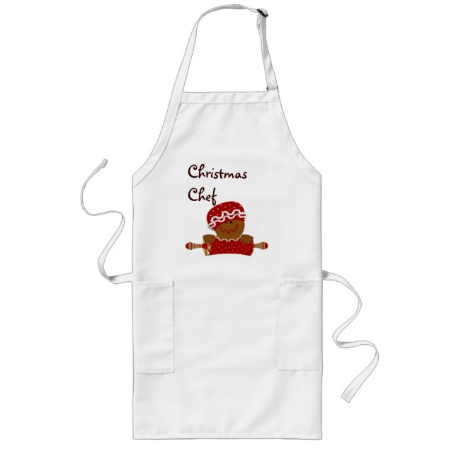 Jul Chef Apron Långt Förkläde (Framsidan)