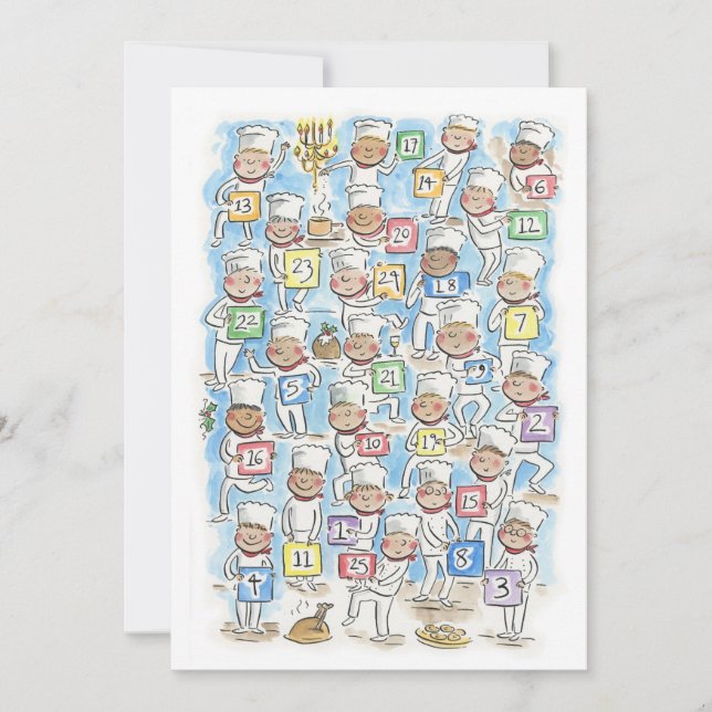 Jul Chefs Advent Inbjudningar (Framsida)