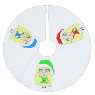 Jul chibi julgransmatta borstad polyester