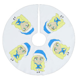Jul chibi julgransmatta borstad polyester