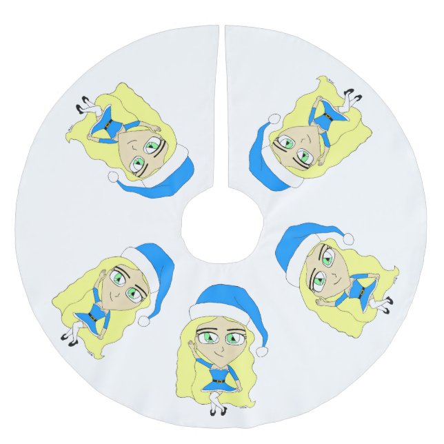 Jul chibi  julgransmatta borstad polyester (Framsidan)