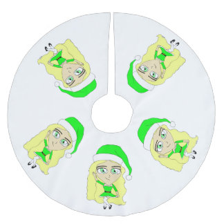 Jul chibi julgransmatta borstad polyester