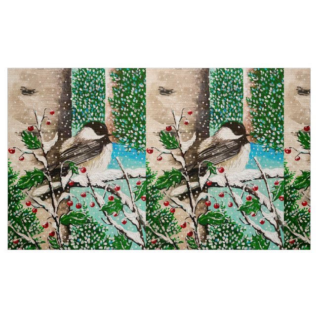 Jul Chickadee Chatter Fabric 5 Tyg (Fat Quarter)