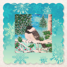 Jul Chickadee Chatter Plate Underlägg Papper