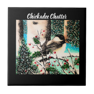 Jul Chickadee Chatter Tile Kakelplatta