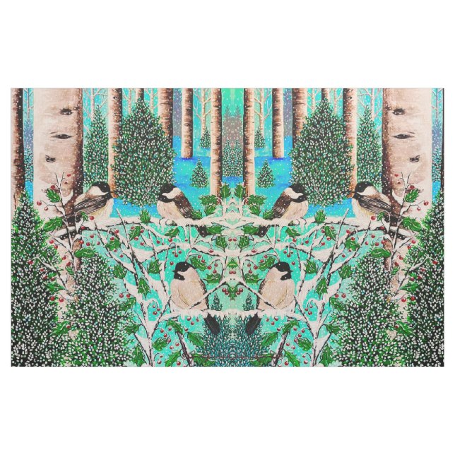 Jul Chickadee Chatter Tyg (Fat Quarter)