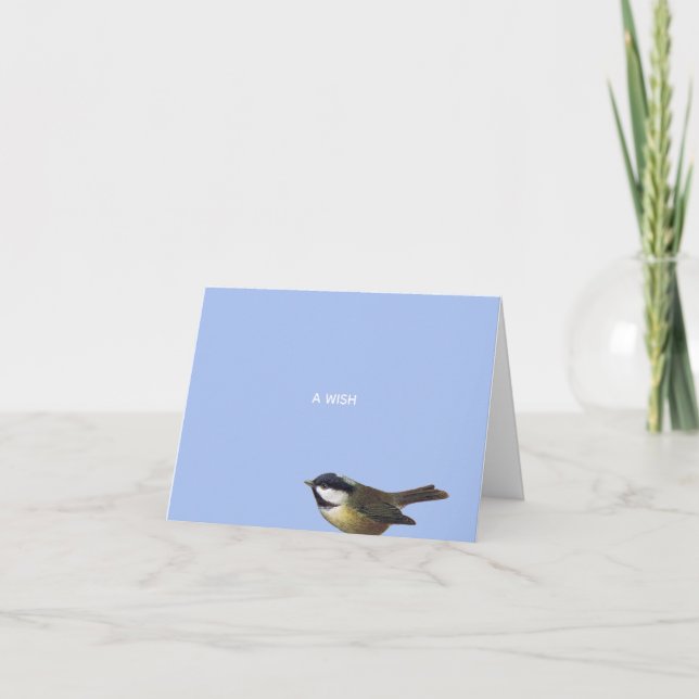Jul Chickadee Little Wish Kort (Framsida)