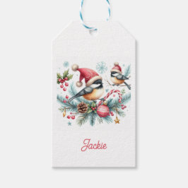 Jul Chickadee Presentetikett
