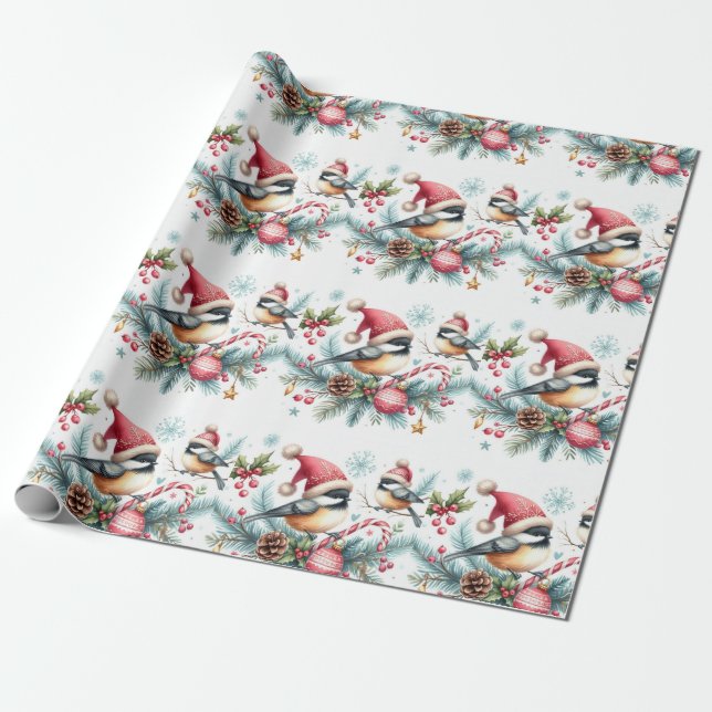 Jul Chickadee Presentpapper (Utrullad)