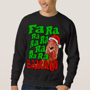 Jul Chicken Caroling Fa Ra Ra Ugly jul Lång Ärmad Tröja