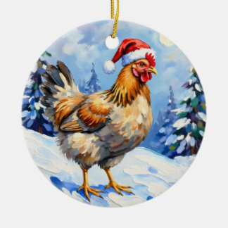 Jul Chicken Julgransprydnad Keramik