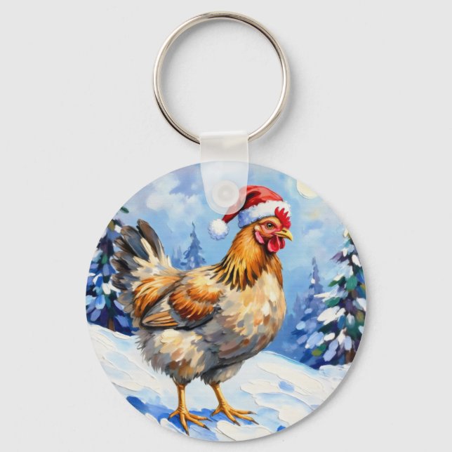 Jul Chicken Nyckelring (Framsida)