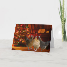 Jul Chickens Helgkort
