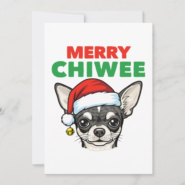 Jul Chihuahua Julkort (Framsida)